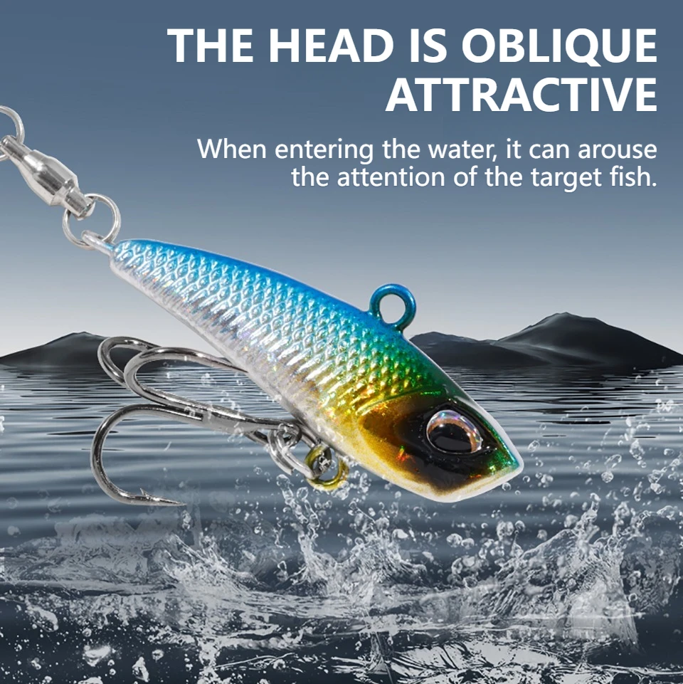 WALK FISH 7g 11g 15g 21g cola giratoria vibración Spinner cebo Metal VIB señuelo de Pesca lentejuelas Japón Wobbler Trolling cebo Pesca - imagen 2