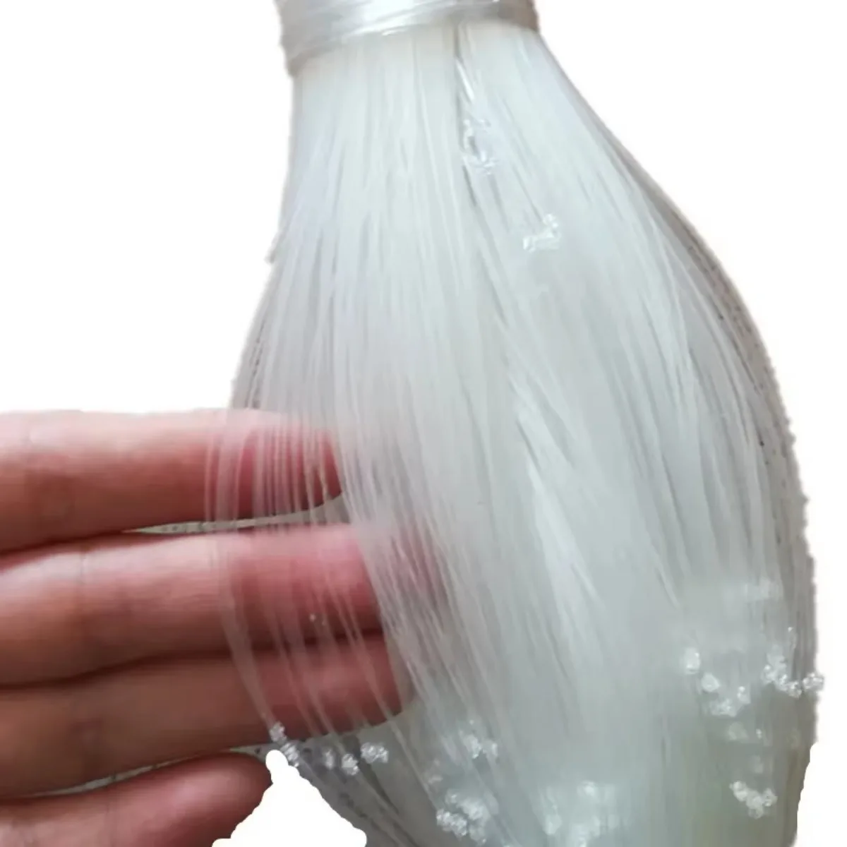 Red de pesca semiacabada de línea de 0,3mm, tamaño de malla de 75mm a 100mm, red de tela, monofilamento de nailon, red de enmalle para exteriores - imagen 4