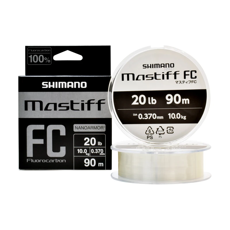 SHIMANO Mastiff FC línea de pesca de fibra de Color transparente, fluorocarbono, 100% Original - imagen 2