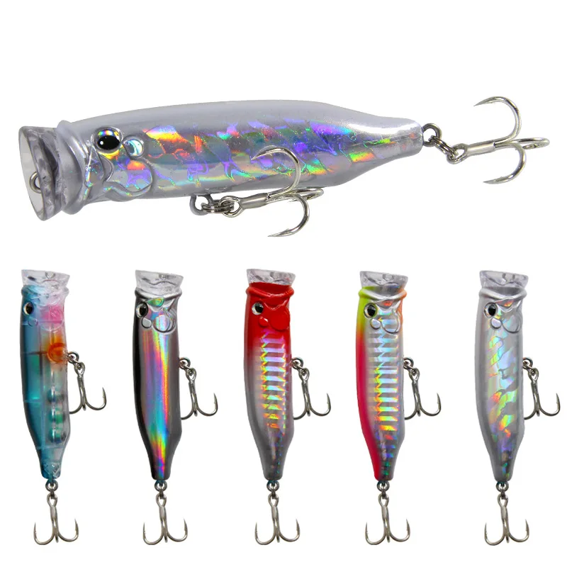 Popper Topwater duro 7 cm – Crankbait wobbler para perca