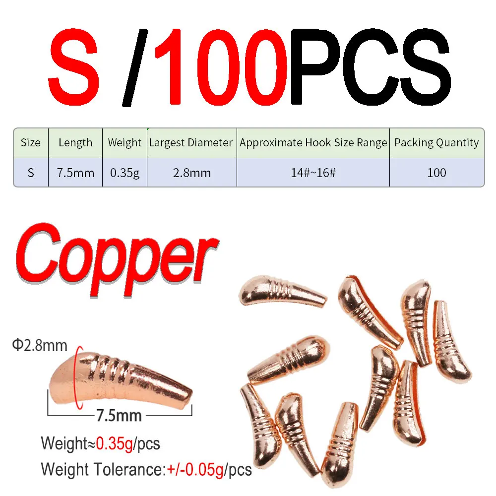 S 100pcs Copper
