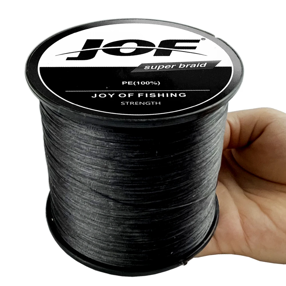 JOF-sedal trenzado de PE de 4 hebras, multifilamento duradero de 100M, 0,11-0,50mm, seda cruda, pesca en mar, Río/Carpa salvaje, 10-80 Lbs de playa - imagen 5
