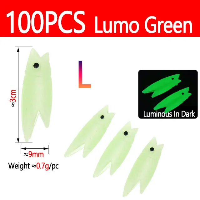 100pcs Lumo Green L