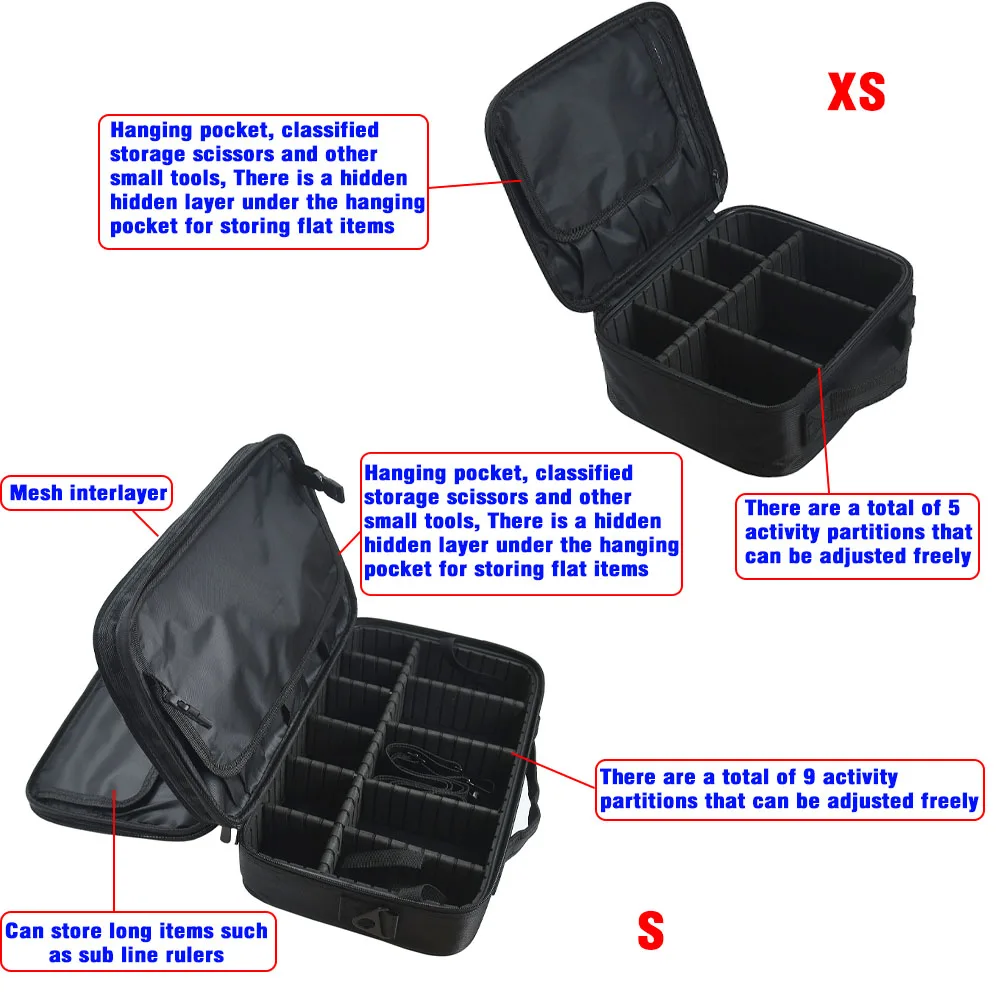 Bolsa grande para equipo de pesca, bolsa impermeable para accesorios de pesca, almacenamiento multifuncional Oxford, bolsa de pesca multicapa para exteriores - imagen 4