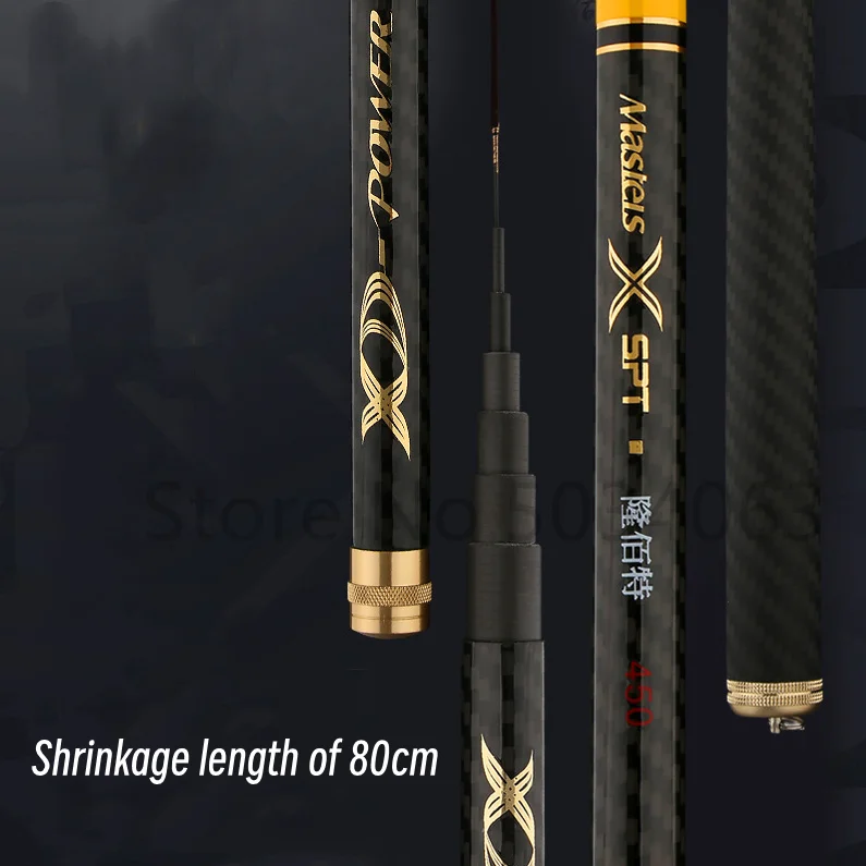 Caña de pescar telescópica para Surf, 3,6/4,5/5,4/6,3/7,2/8,0 m, cañas de viaje de carpa de carbono, potencia de 65-252g, caña de lanzamiento - imagen 4