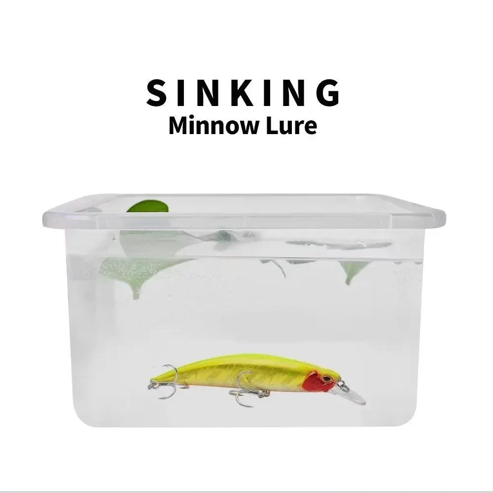 Obtenga la captura más grande con señuelos de pesca, 1 Uds., cebo para pececillos de fregadero, 95mm/15g con cuerpo de plástico realista, buceo con confianza - imagen 4