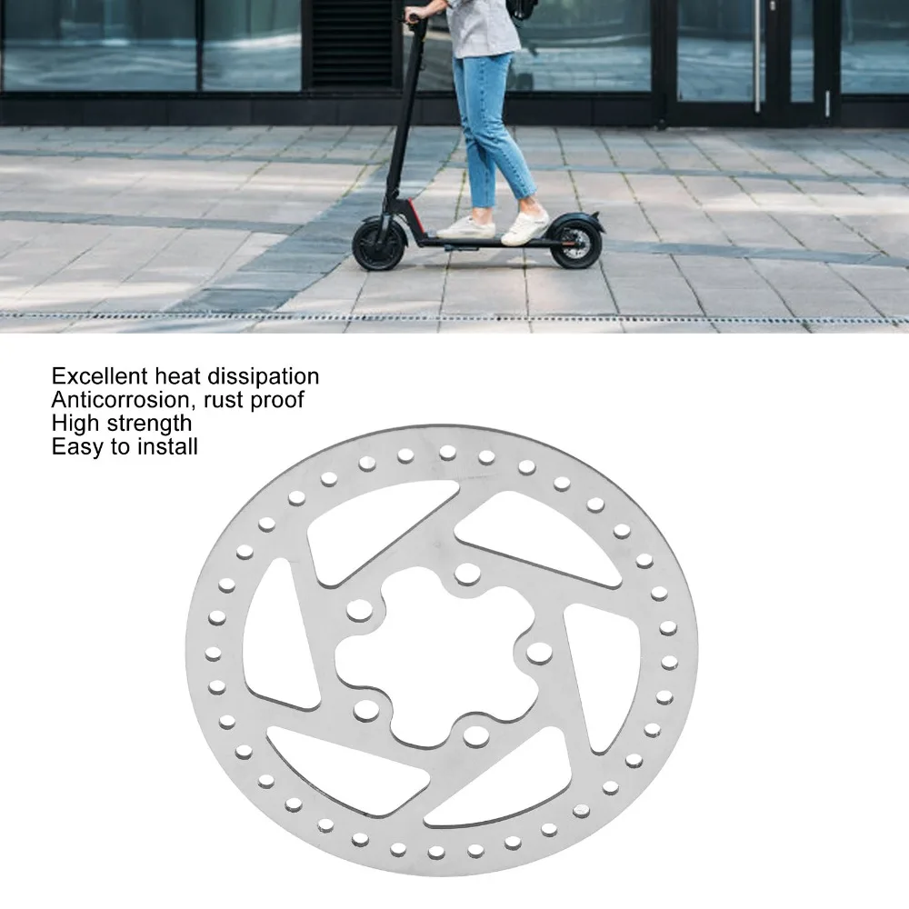 Freno de disco de patinete eléctrico de 110mm de diámetro, acero inoxidable con 5 pernos, Rotor de freno de disco, 5 orificios para GOTRAX y Xiaomi M365 - imagen 3