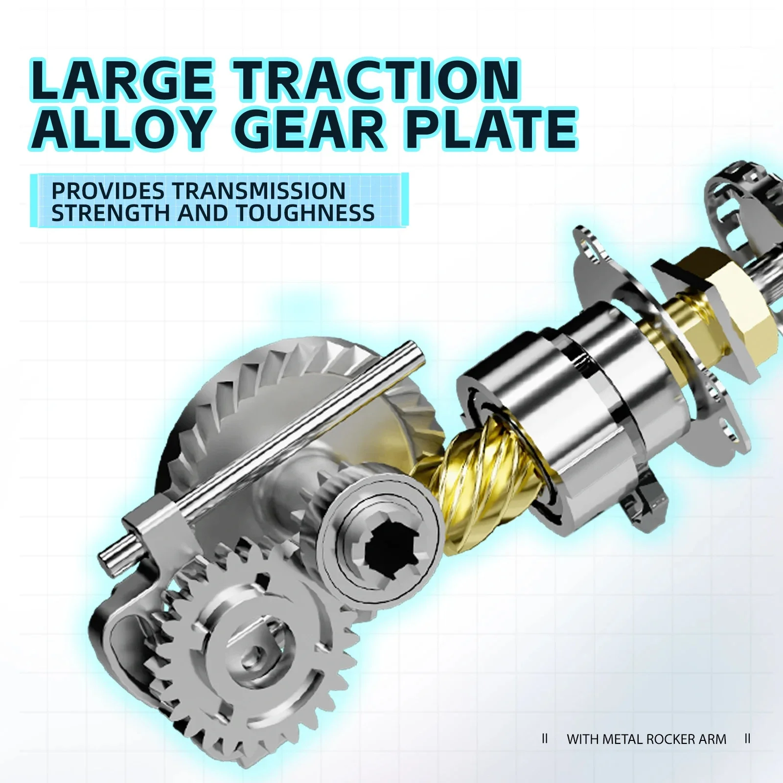Carrete de pesca giratorio ambidiestro DKPro 1000-7000 para agua salada, carrete de Metal y mango, aparejos de pesca duraderos - imagen 5