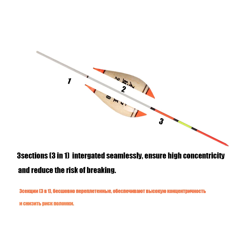 5 unids/lote flotadores de pesca Balsa Flotteur Peche fabricantes de agua y hielo poco profundos flotantes Bobbers seis modelos accesorios de pesca - imagen 5