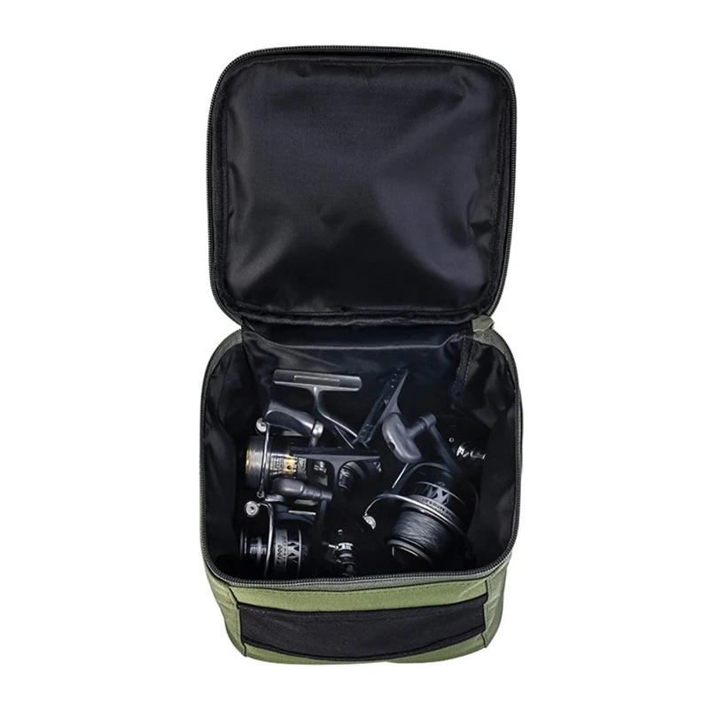 Bolsa de almacenamiento de carrete de pesca portátil, caja protectora de carrete de pesca impermeable, Estuche de transporte de equipo de señuelo, Pach de tela Oxford 600D - imagen 4