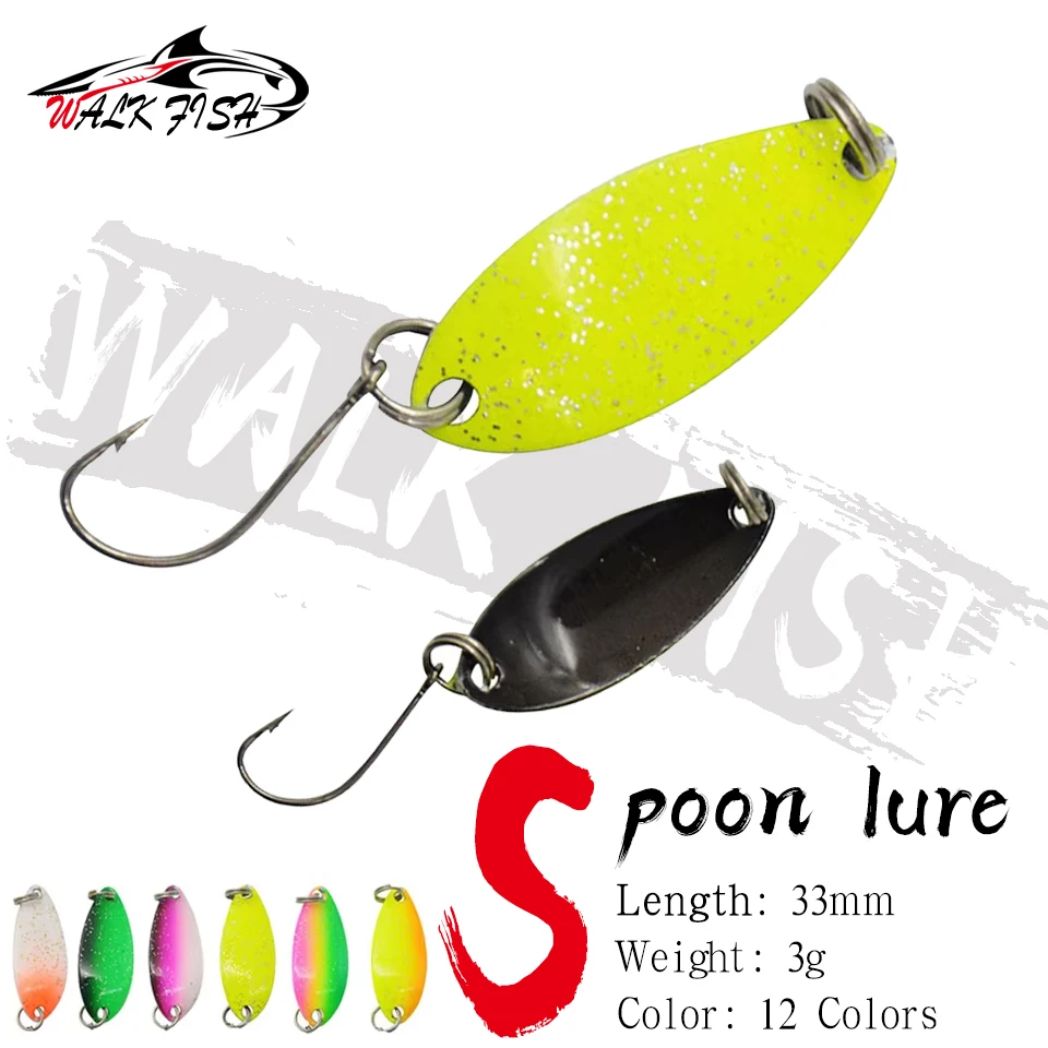 WALK FISH Señuelo Cuchara para Trucha – Lentejuelas Doble Cara