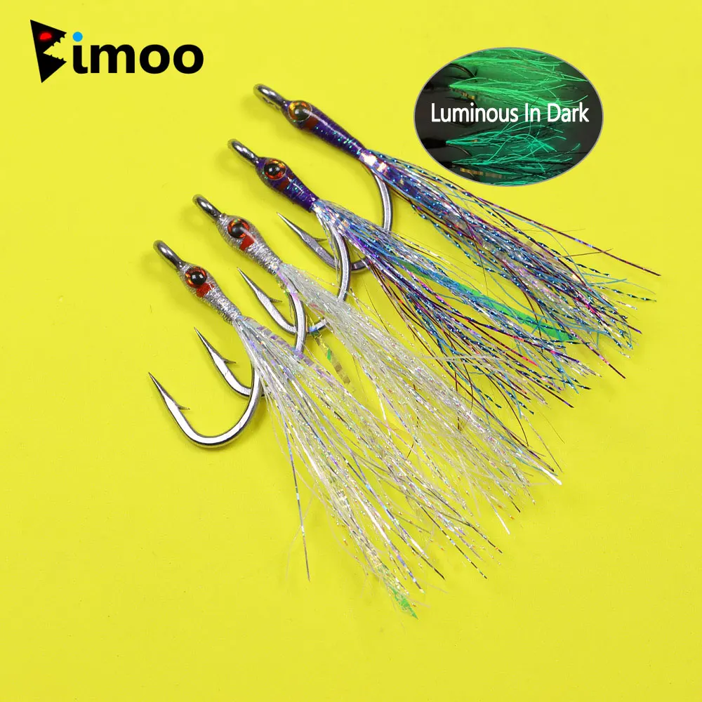 4 Uds 4/0 3,35 pulgadas luminoso grande epoxi Minnow Streamer mosca 3D ojos de pez cebo Streamer Lucio trucha almizclado lubina Señuelos de pesca de mar