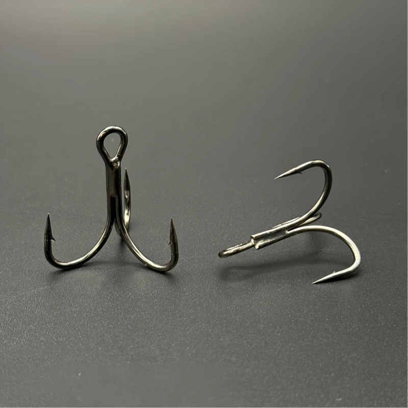 10 unidades por paquete, anzuelo de tres libros, anzuelo de pesca reforzado para señuelo, placa de hierro, equipo de pesca especial con gancho - imagen 5