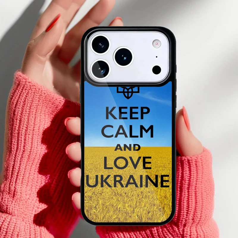 Funda vintage con mapa de Ucrania para iPhone - vista frontal