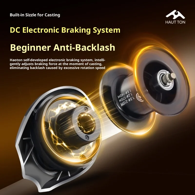 Carrete HAUT TON Metal Master DC 7.2:1 – Freno inteligente 5kg sonido digital - imagen 2