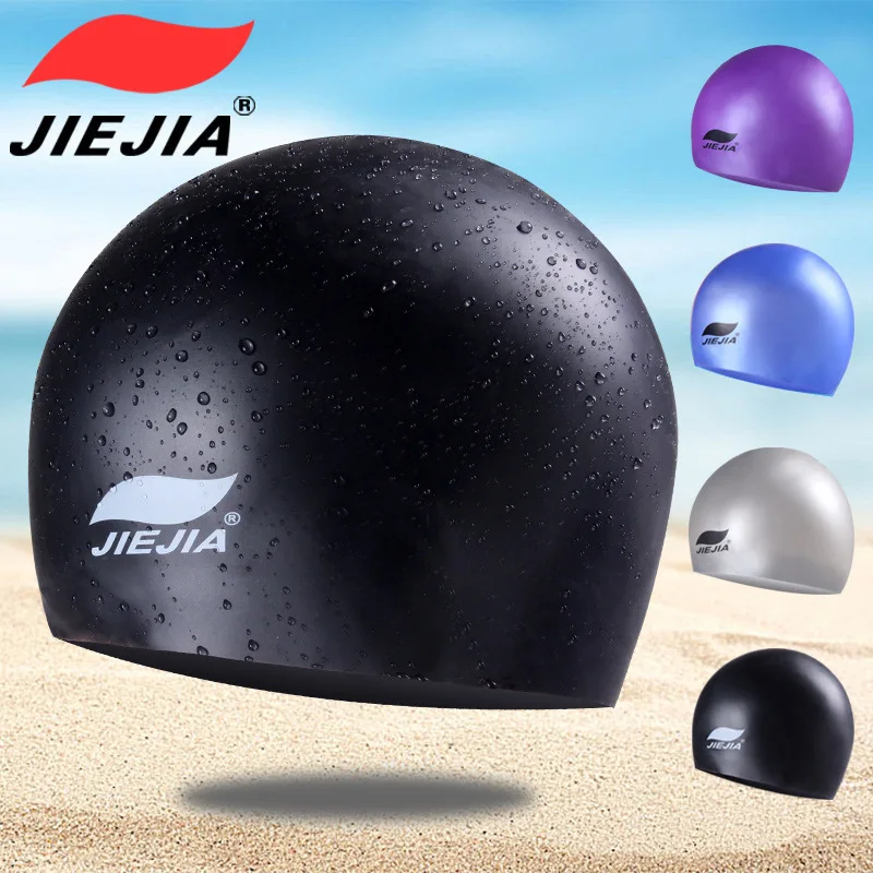 Gorro de natación de silicona de Color sólido Unisex, impermeable y antideslizante, comodidad de alta calidad - imagen 5