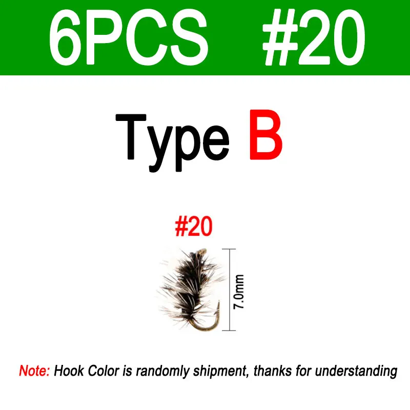 6pcs size 20 B