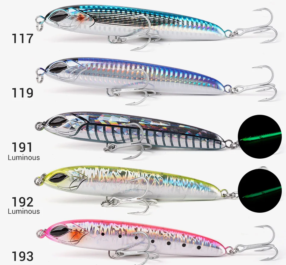 Explore el mundo vibrante de los señuelos de pesca con nuestra selección diversa de 117 119, 191, 192 y 193 modelos