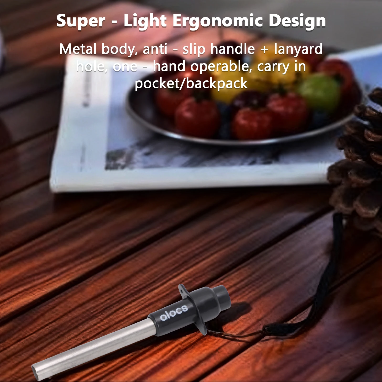 Arrancador de fuego de emergencia para acampar al aire libre, herramienta de supervivencia de emergencia, encendido de presión, cuerpo de Metal de encendido de 0,3 s - imagen 3