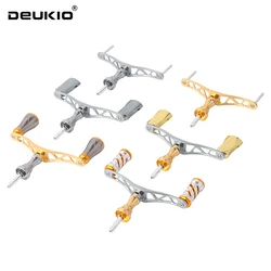 DEUKIO DIY mango doble de Metal para marca S pomos de carrete de pesca giratorio accesorio de pesca de carrete de pesca