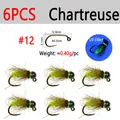 6pcs Chartreuse SZ12