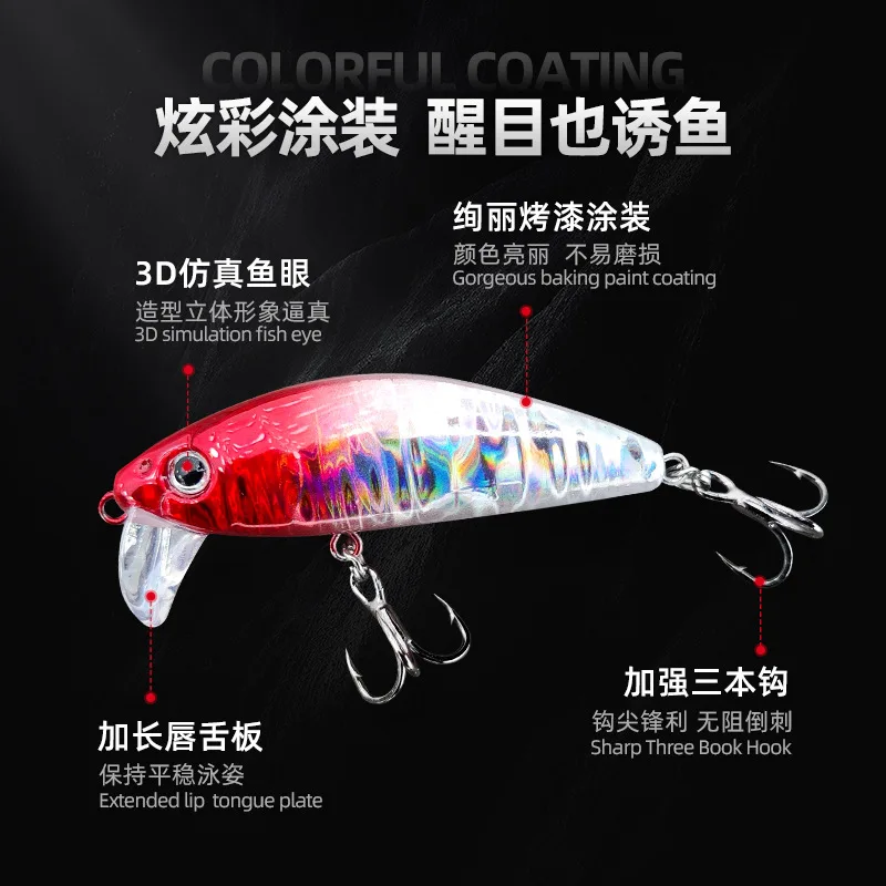 Minnow Wobbler Señuelos de Pesca Jerkbait perca Pesca 6,5g 12,5g Mini cebo duro Artificial hundido para trucha lubina aparejos de Lucio - imagen 2