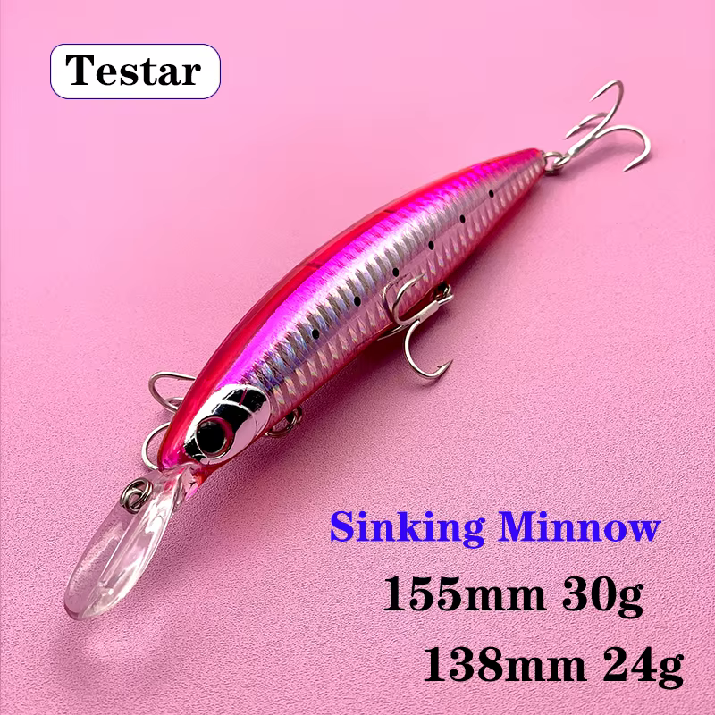 Jerkbait Testar para Lucio 155mm – Señuelo de Curricán Hundido