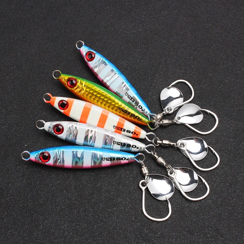 Seafox Slow Pitch Jig Metálico Luminiscente Ojos 3D - imagen 4