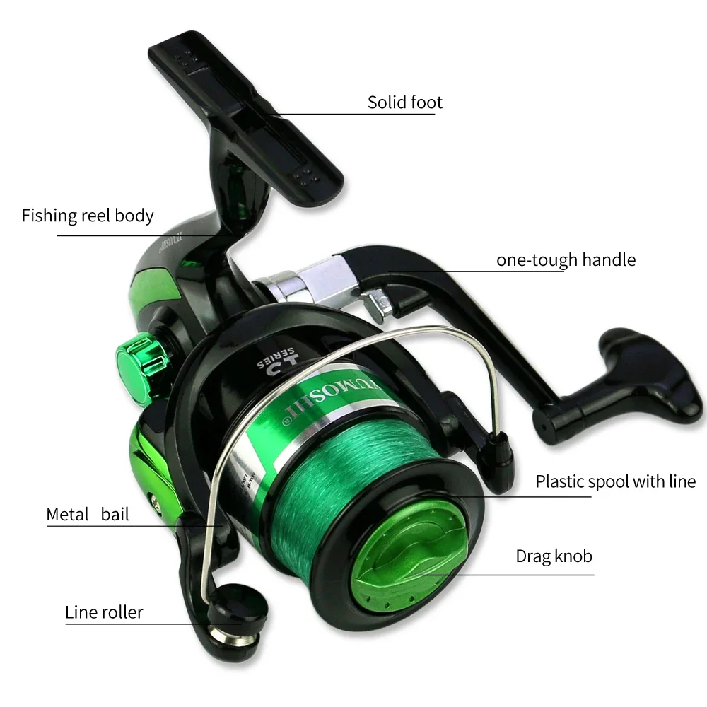 JOSBY-carrete de Pesca serie 13 BB, accesorio de Metal, rueda giratoria para Pesca de carpa, agua salada, 1000 ~ 7000 - imagen 4