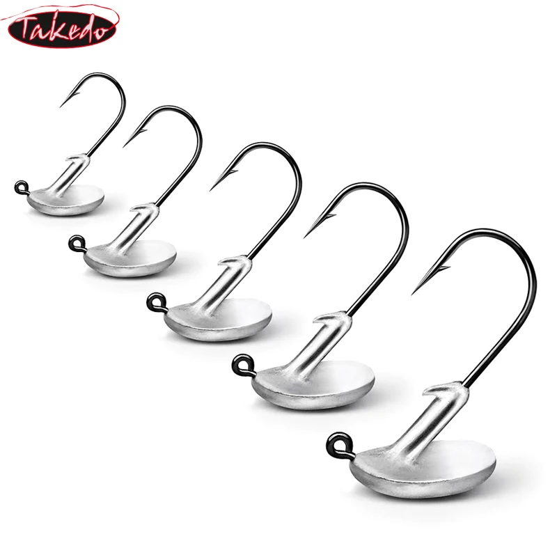 TAKEDO 3,5G 5G 7G 10G 14G anzuelo con cabeza de anzuelo juego de anzuelos de gusano carpa trucha señuelo equipo de pesca artículos - imagen 2