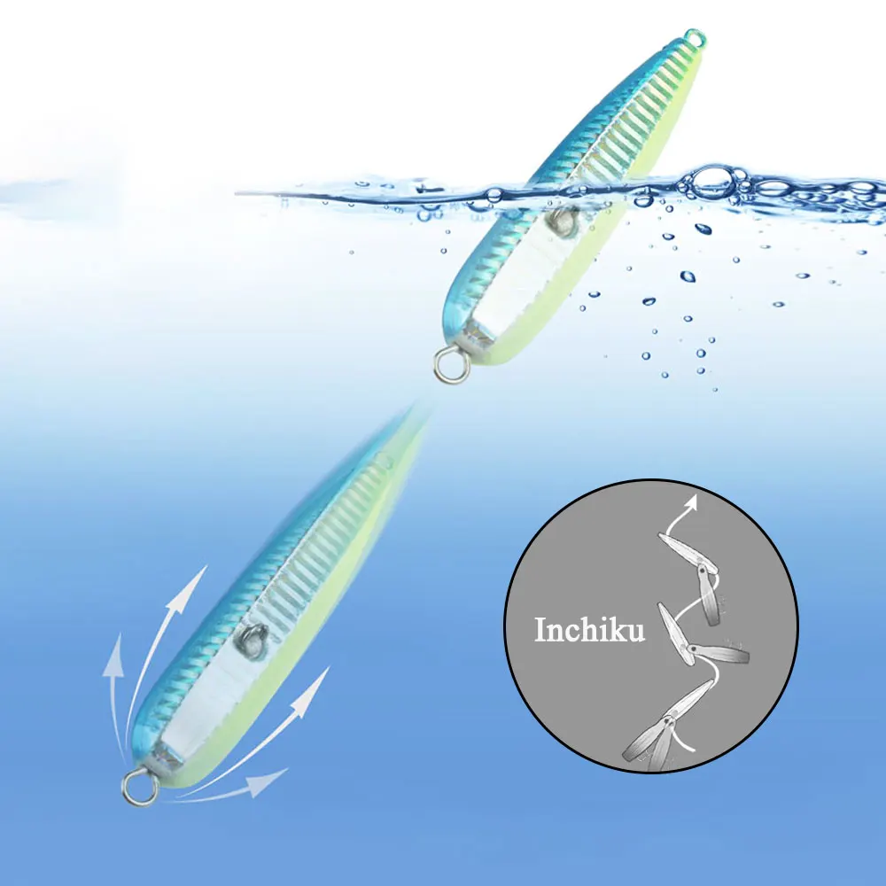 AS Pesca Inchiku Jig 100g120g150g200g250g cabeza de Metal Leurre falda de pulpo Japón Kingfish pargo corán cebo lento señuelo de Pesca - imagen 5