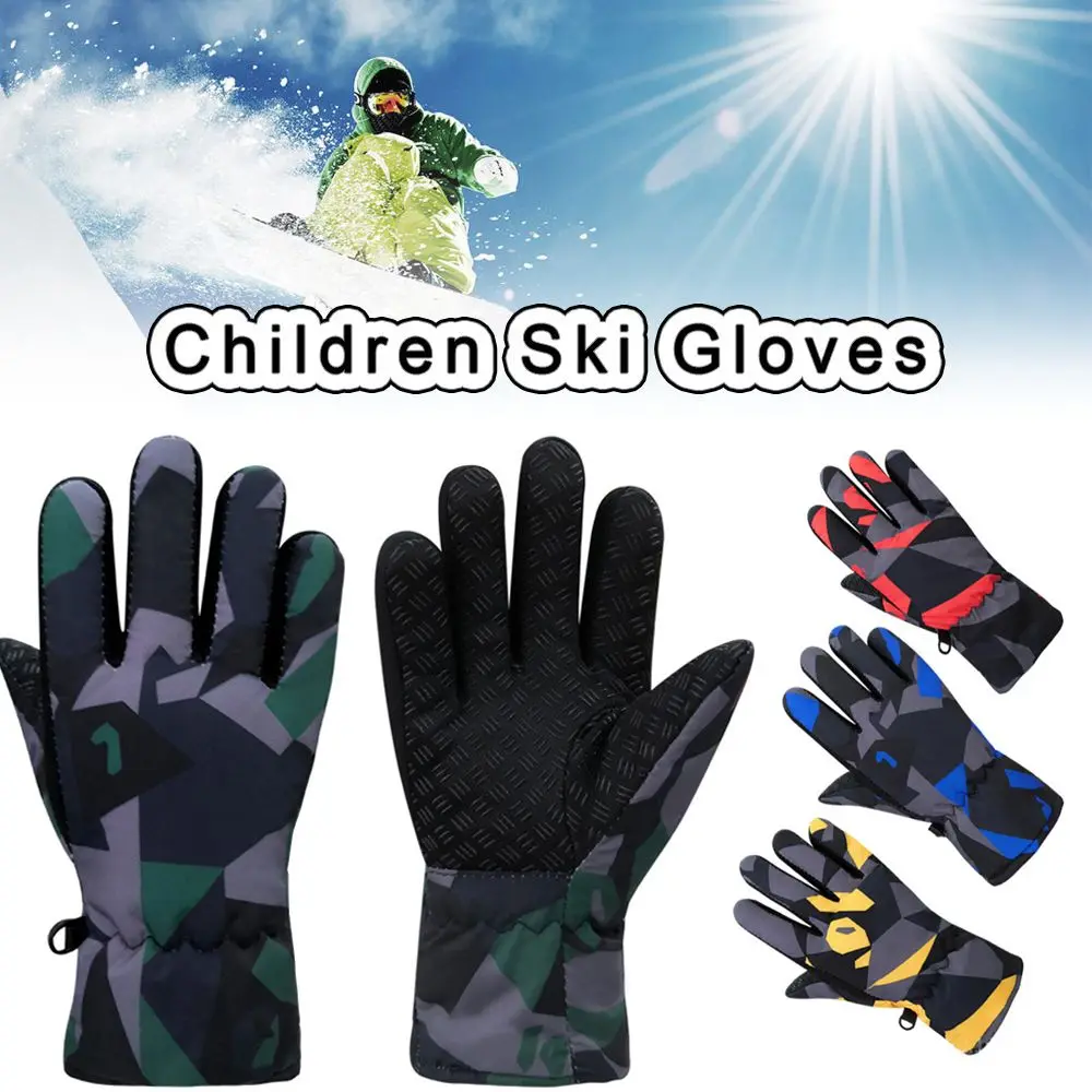 Guantes de esquí antideslizantes para montañismo, manoplas de manga larga para Snowboard, cálidas y gruesas, impermeables, para invierno - imagen 4