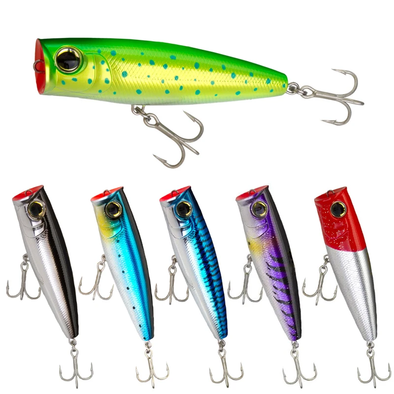 Señuelos de Pesca Popper grandes de 130mm y 58g, cebo Artificial de curricán de agua salada, Twitch, superficie Wobbler, equipo de Swimbait Topwater - imagen 3