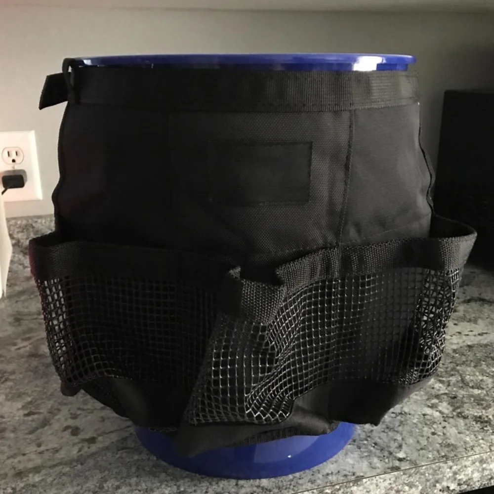 Organizador de pesca para cubo impermeable – Bolsillos y malla - imagen 4
