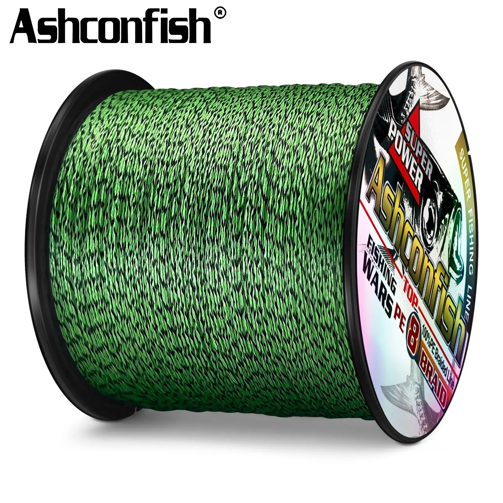 Ashconfish-línea de Pesca trenzada, multifilamento de 8 hebras, alta calidad, 2000M, PE, extremo - imagen 5