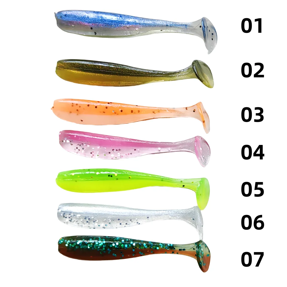 3,5 cm/0,35g 5cm/1g Ajing señuelo de Pesca en roca suave cola en T Swimbait Wobblers Drop Shot Mini Shad océano lubina Pesca en roca - imagen 4