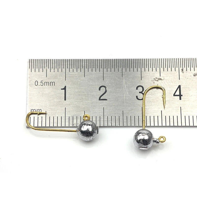 10 unids/lote Micro anzuelo de pesca con cabeza de anzuelo 1g-5g anzuelo de pesca en hielo Mini anzuelo de manivela señuelo suave aparejos de pesca - imagen 3