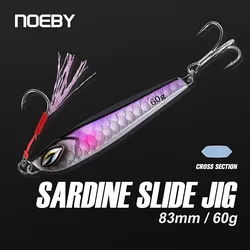 Noeby Metal Jig Slow Jigging con anzuelo triple