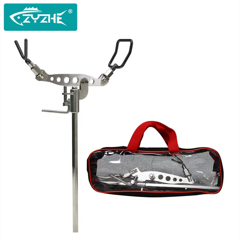 ZYZHE Soporte para Caña Pescar Acero Inoxidable 304 Ajuste Multiángulo - imagen 3