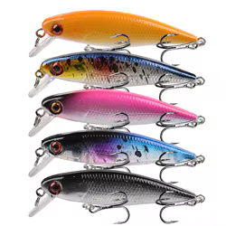 5 unids/lote señuelo de pesca de pececillo hundido 6,5 cm 4,2g cebos duros artificiales de calidad Bass Crankbait Wobblers Lucio carpa aparejos de pesca
