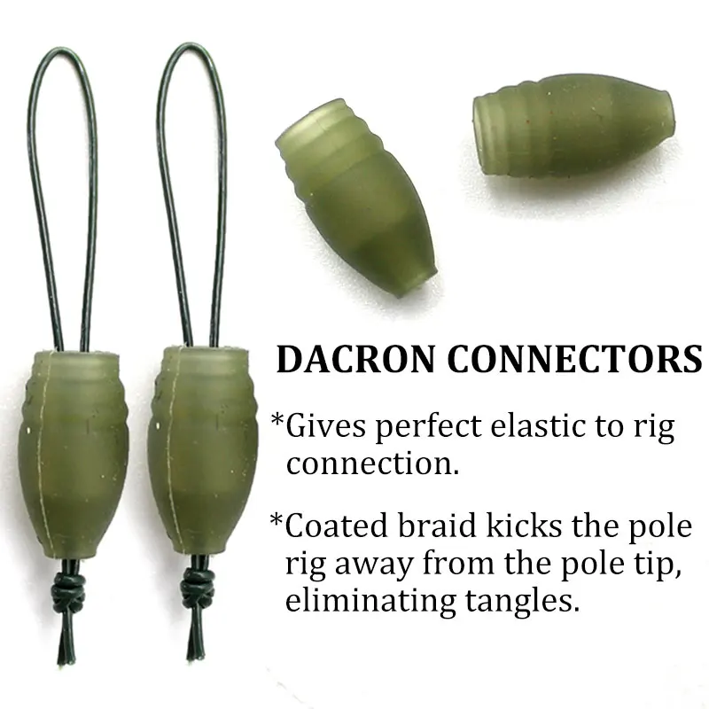 Accesorios de pesca de carpa de 30 piezas, Conector de Dacron elástico, línea de aparejo de helicóptero Chod para carpa, equipo de aparejos de pesca - imagen 3