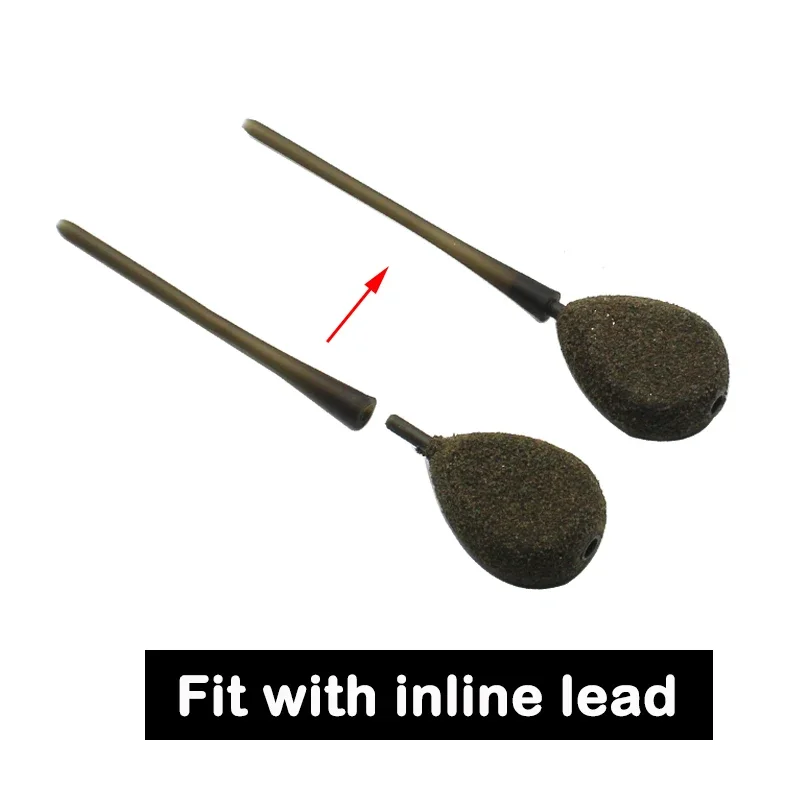 Accesorios de pesca de carpa, bolsa sólida, cola de goma, bolsa sólida, vástagos, inserto de plomo, Terminal final, aparejos para aparejo de pelo de carpa, Boilies emergentes - imagen 3