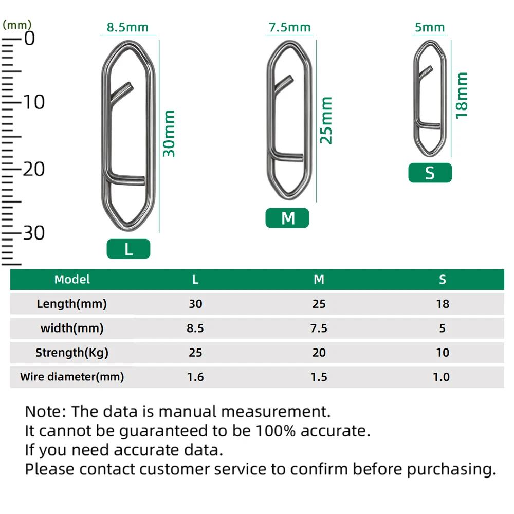 Señuelo de Pesca con punta de 60 uds., barril de Pesca de acero inoxidable, Pin giratorio, accesorios de conector de Pesca, herramientas de Pesca - imagen 2