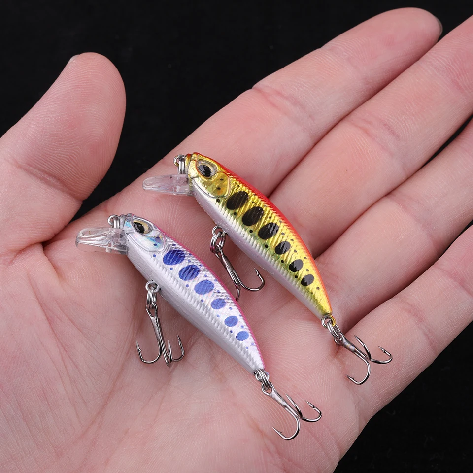 WALK FISH-señuelo duro de pececillo que se hunde, 48mm, 6,6g, Wobblers, para Pesca de carpa, Isca, Artificial, para trucha - imagen 2