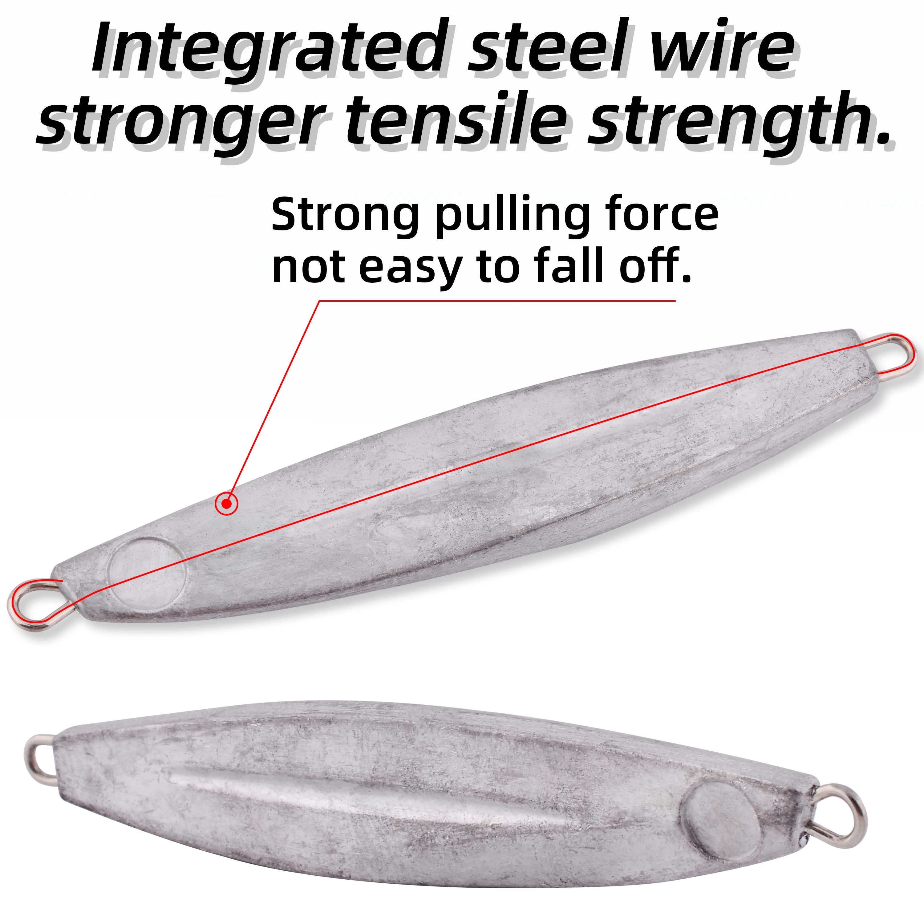 20 unids/lote señuelo de pesca sin pintar Jigbait 40g 28g 21g 17g 14g 10g 7g Shore Cast Nake Jigs señuelos artificiales Color Original - imagen 5