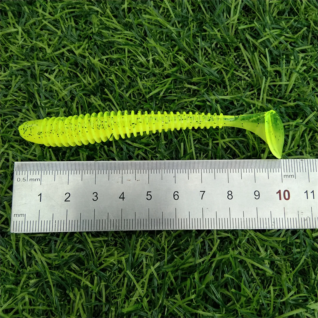 Swolfy 5 uds 100mm 4,3g cebos blandos cebos artificiales silicona equipo de pesca de carpa señuelos accesorios de pesca Señuelos de Pesca - imagen 5