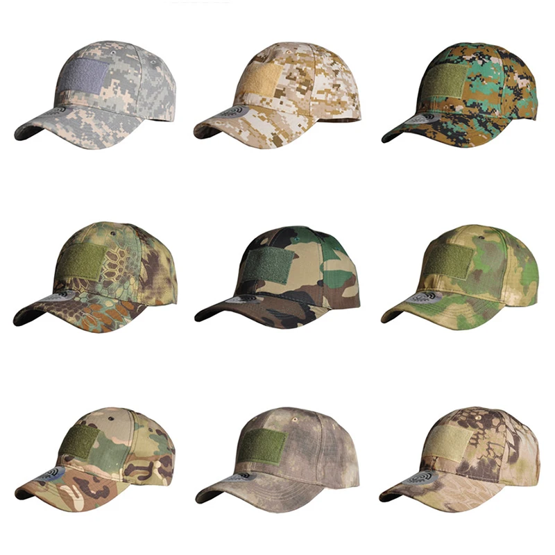Gorra de béisbol táctica protectora solar ajustable, gorro de camuflaje militar, camu, airsoft, caza, camping, senderismo y pesca - imagen 2
