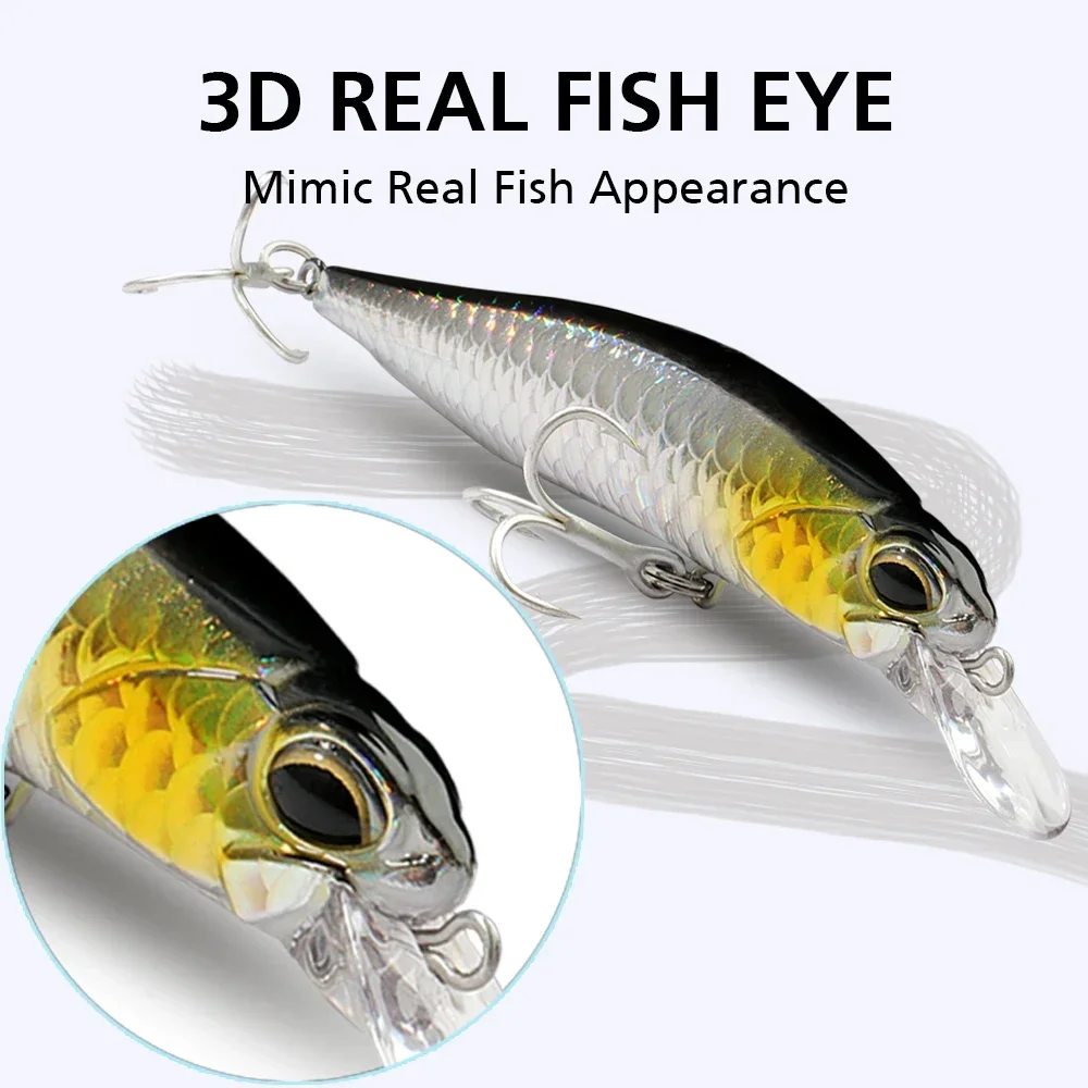 Kit de Señuelos de Pesca flotantes, cebo de 8,5g, pececillo que se hunde, 5g, Wobbler, Swimbait, aparejos de Pesca de carpa, sonajero, Cranbait, juego de Pesca Jerkbait - imagen 3