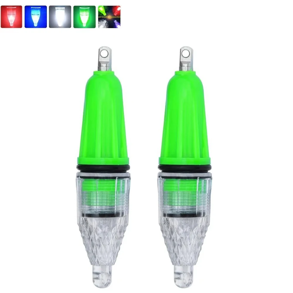 Hyaena 2 unids/lote lámpara subacuática de pesca pesca de gota profunda Iight señuelo de pesca de calamar la mayoría de los profundos 300M luz intermitente