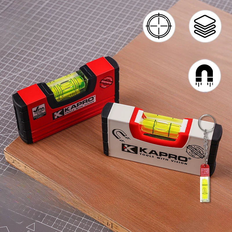 Nivel de bolsillo magnético de alta precisión en aluminio, reforzado - imagen 5